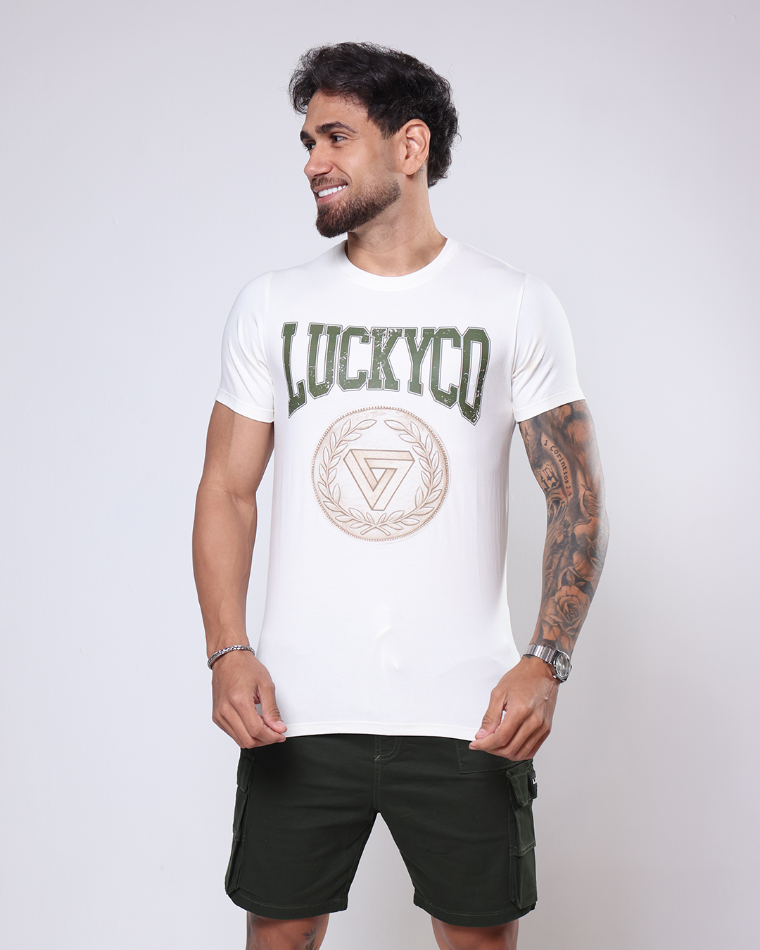 T-SHIRT VINTAGE COIN - 1100147 - BRANCO