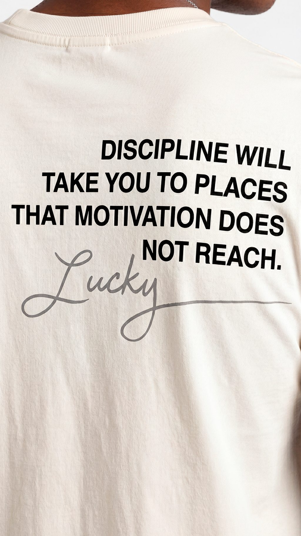 T-SHIRT LUCKY DISCIPLINE WILL