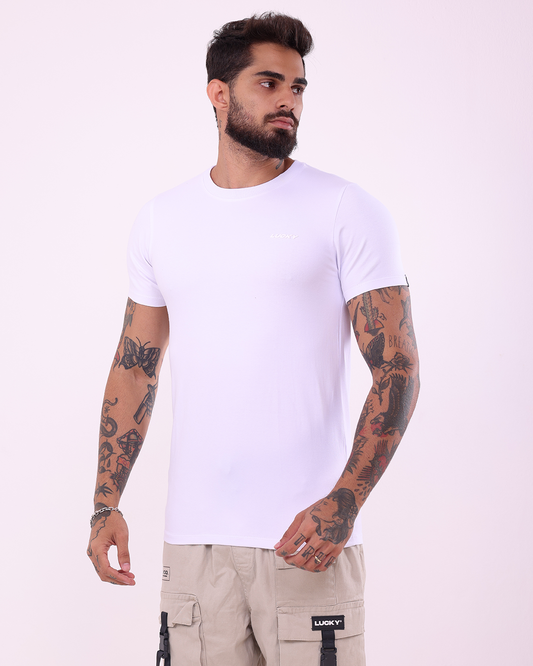 T-SHIRT RELEVO LUCKY - 1100028 - BRANCO