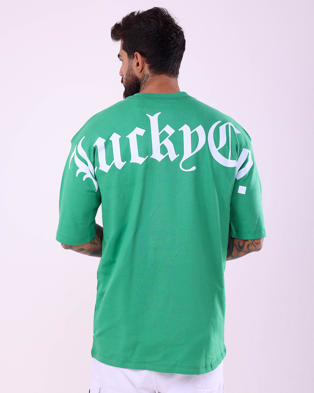 OVERSIZED LUCKYCO. - 1200110 - VERDE