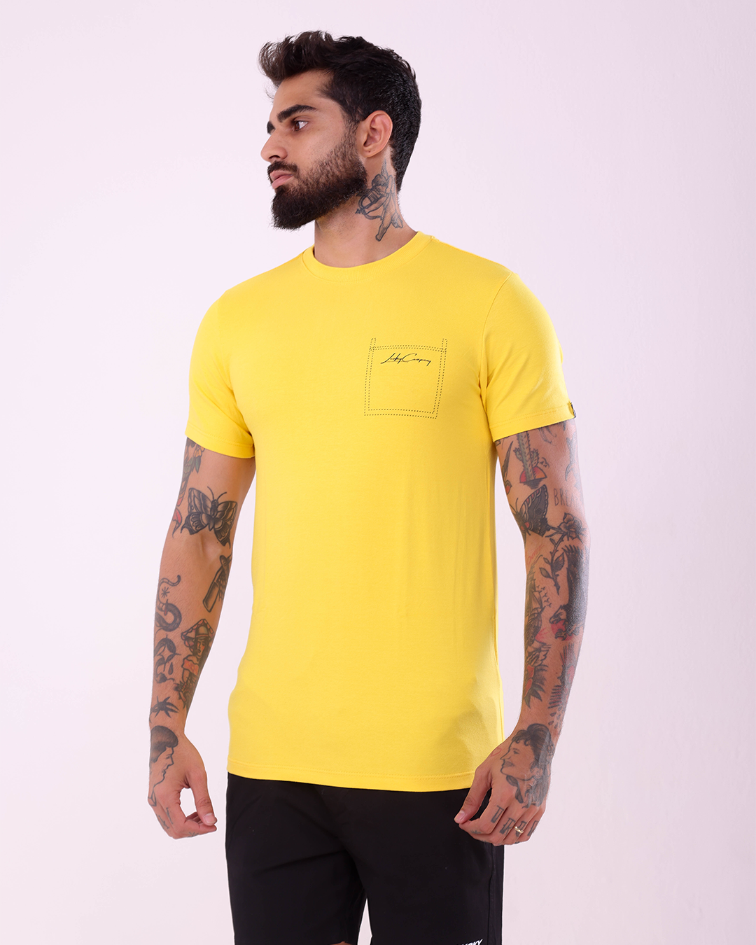 TSHIRT REGULAR POINT - 1100125 - AMARELO