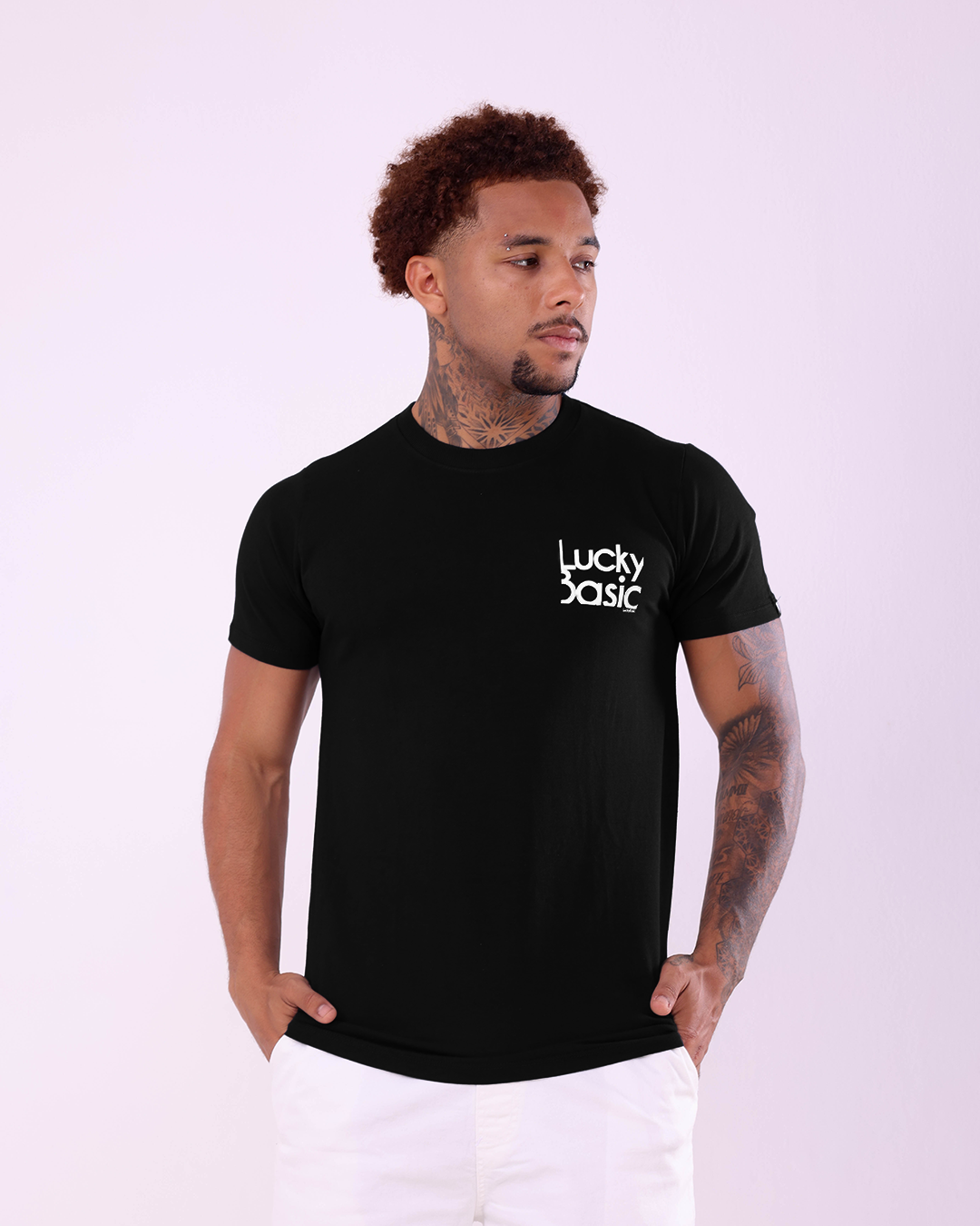 T-SHIRT REGULAR LCK BASIC - PRETO - 1100065