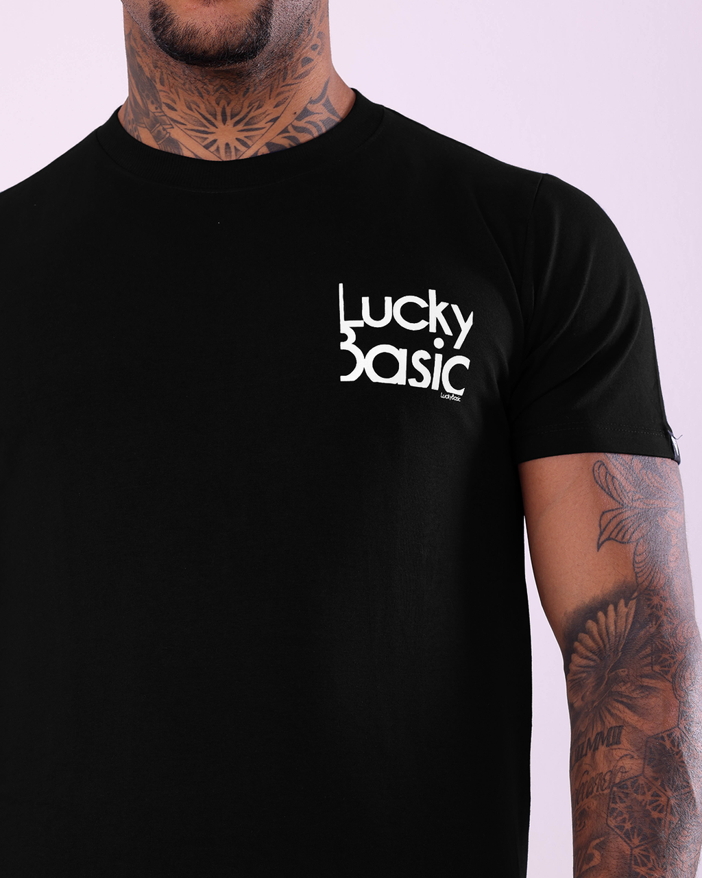 T-SHIRT REGULAR LCK BASIC - PRETO - 1100065