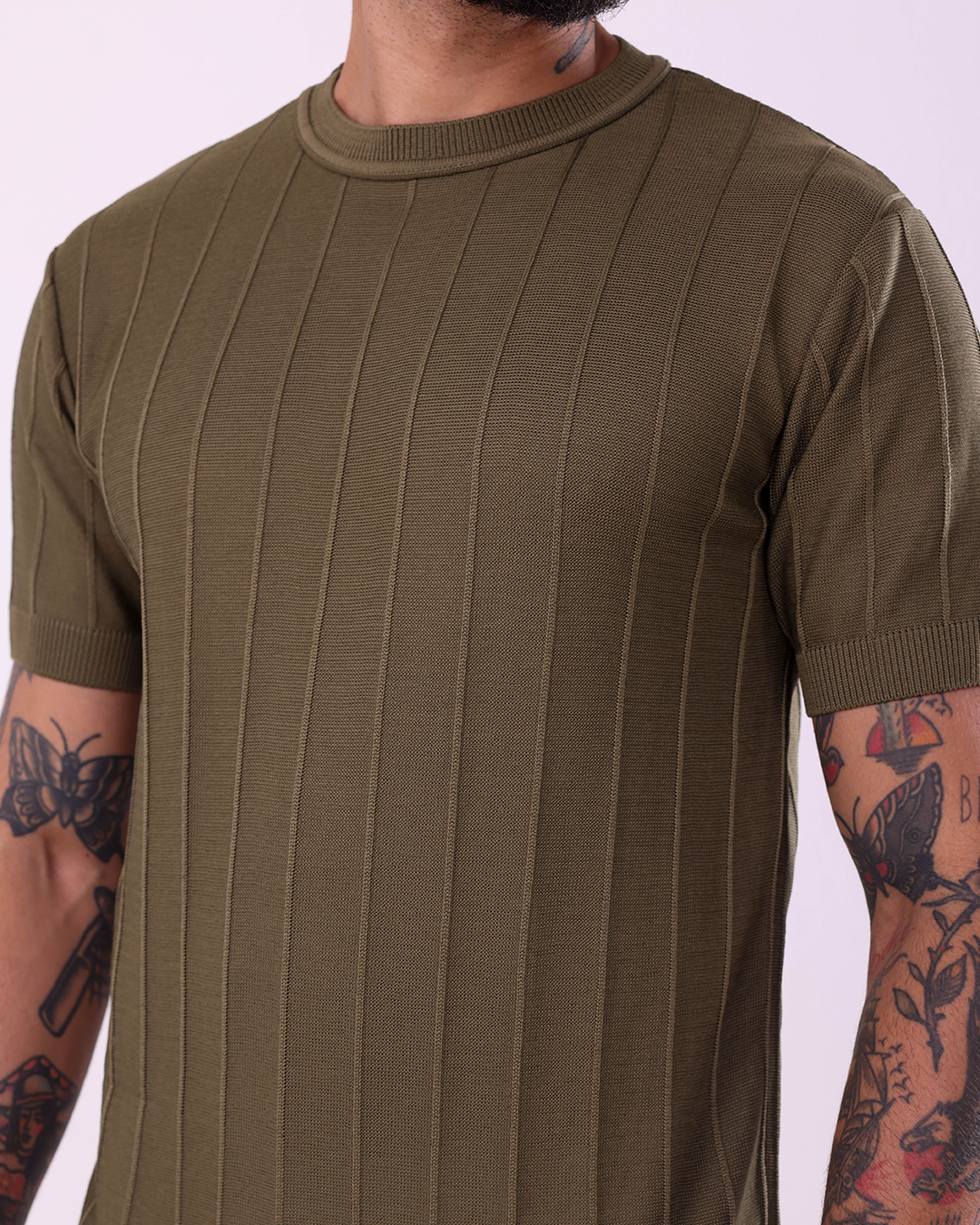 T-SHIRT PREMIUM CANELADA - VERDE