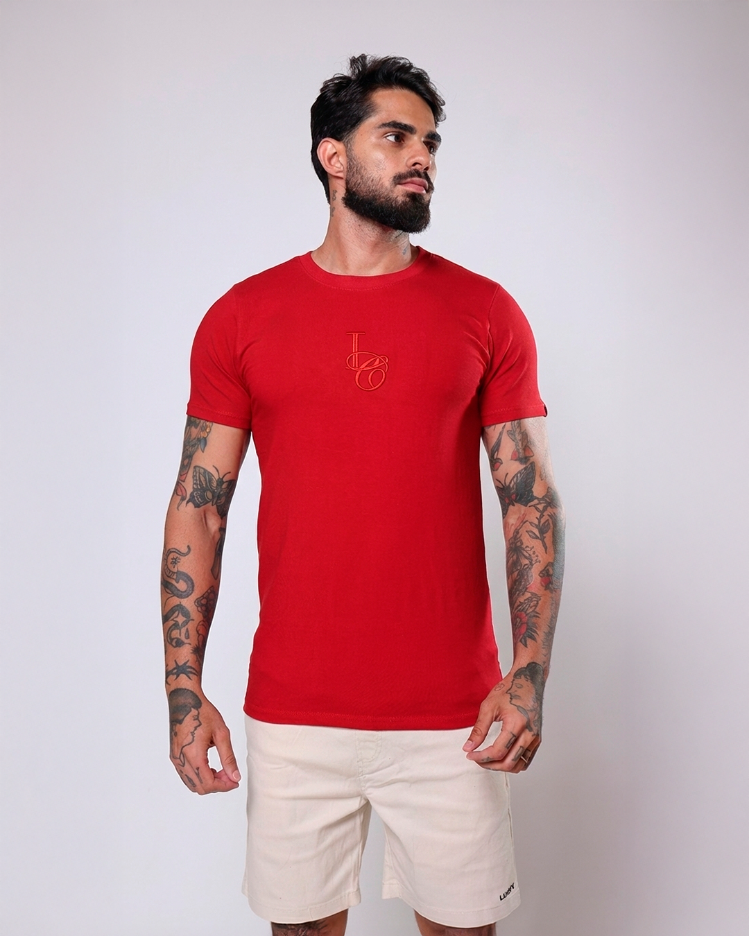 T-SHIRT REGULAR FANCY - 1100169 - VERMELHO